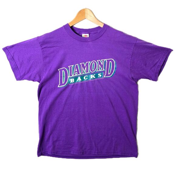 Fruit of the Loom Other - Vintage 90s Arizona Diamond Backs Baseball Fan Jersey Tee Size Large FOTL VTG